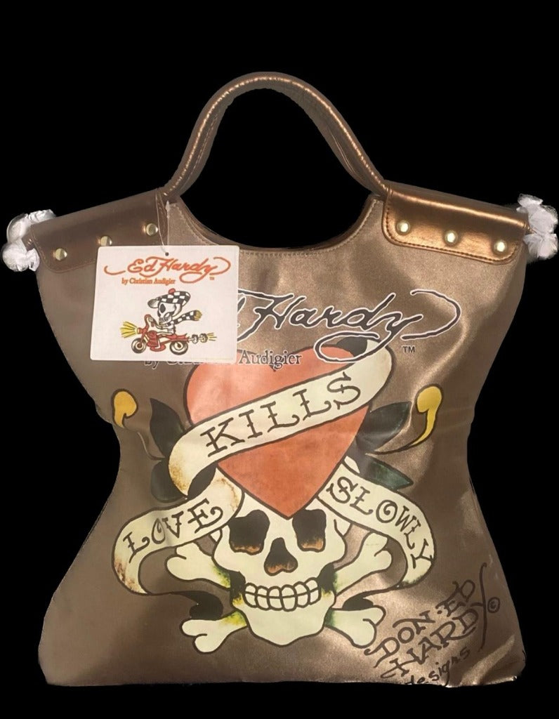 Ed hardy tote bag on sale