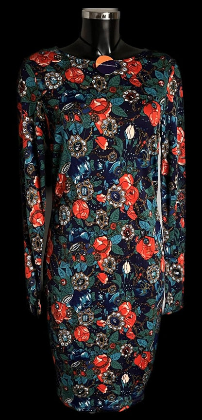 BIBA Floral Chain Dress - size UK12 - NEW with Tags