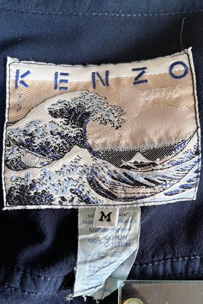 KENZO Vintage Navy Shirt - Size M - Pre-loved