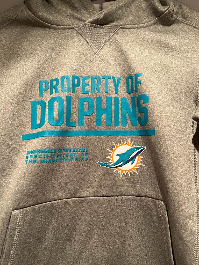 Dolphins NFL Hoodie by Nike - size 10 - NEW