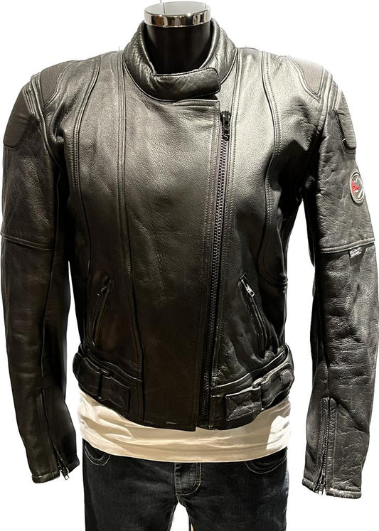 Alpine Wear Leather Biker Jacket - size UK 14 -  Pre-loved