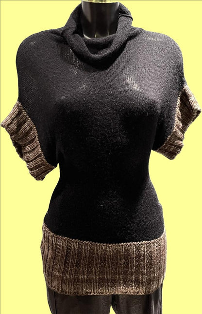 Gazebo black Knitted Top - Size S -  NEW with Tags