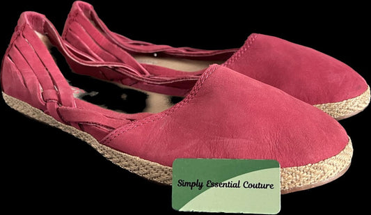 UGG Pink Suede Loafers - size UK5.5 - Pre-loved