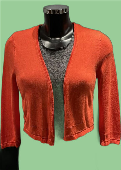 Monsoon Orange Cardigan size  S - NEW with Tags