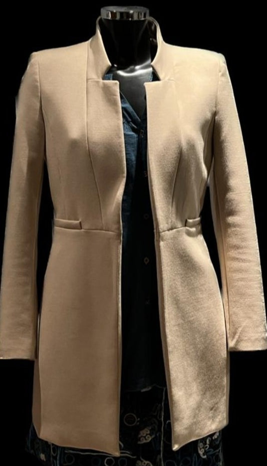 Zara Cream Coat  - size M - Pre-loved