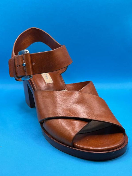 Michael Kors Brown Leather Sandals Size UK6 - NEW No Tags