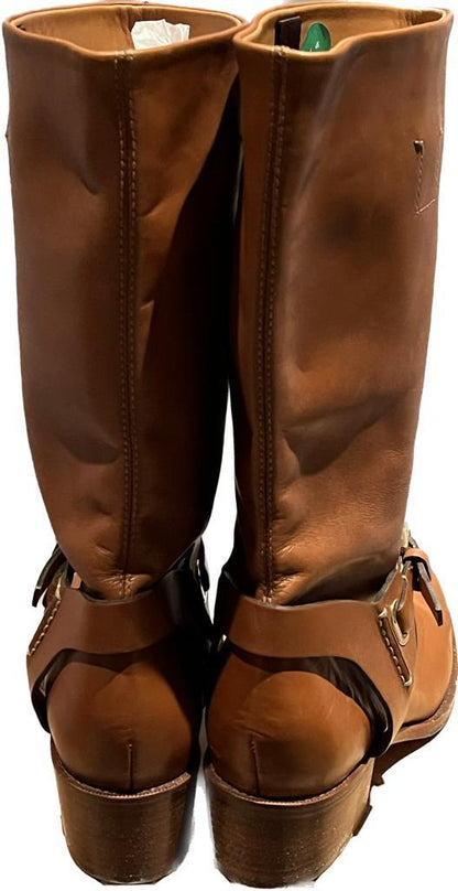 Ralph Lauren Brown Leather Boots - Size 4 - Pre-loved - Original Price £740