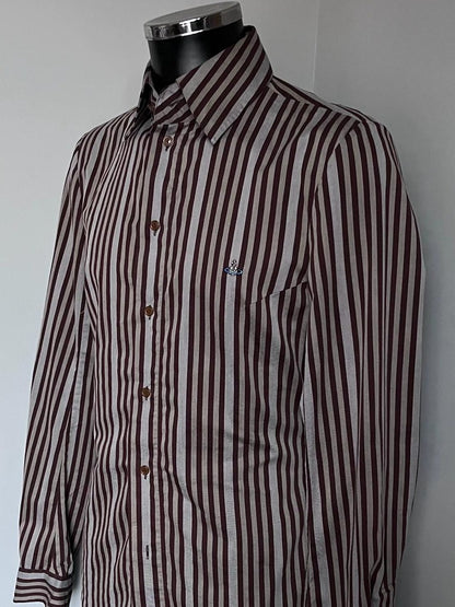 Vivienne Westwood Brown/ Cream Shirt  - size M - Pre-loved. Amazing condition