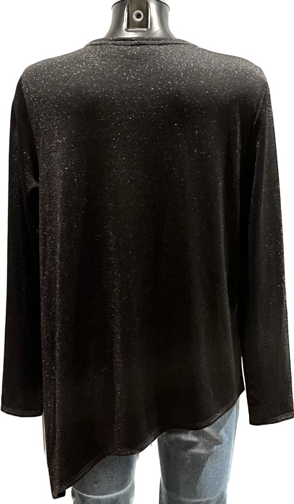 Ted Baker Black Top - size 3 UK 2-14  -  Pre-loved