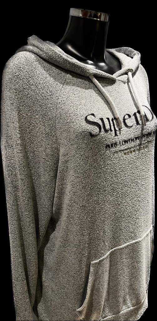 SuperDry Grey Hoodie size UK14  pre-loved