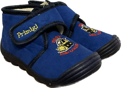 Primigi Microfibre  blue Slippers size UK8 Infant  NEW in Box