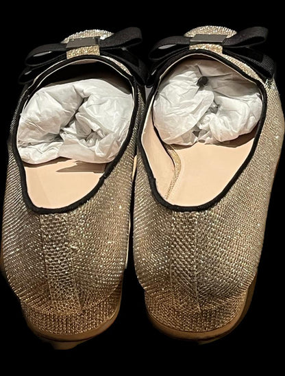 Carvela Gold Sparkle Shoes - Size UK5 - Pre-loved