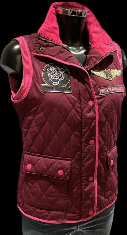 Paul's Boutique Pink Gilet - size S - Pre-loved