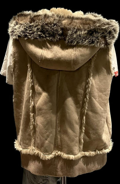 Evans Suede and Fur Gilet -  Size 20 - New with Tags