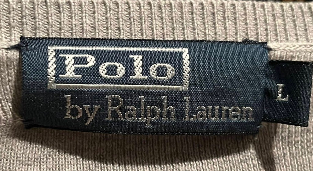 Polo Jumper Light Grey - Size- L - Pre-loved