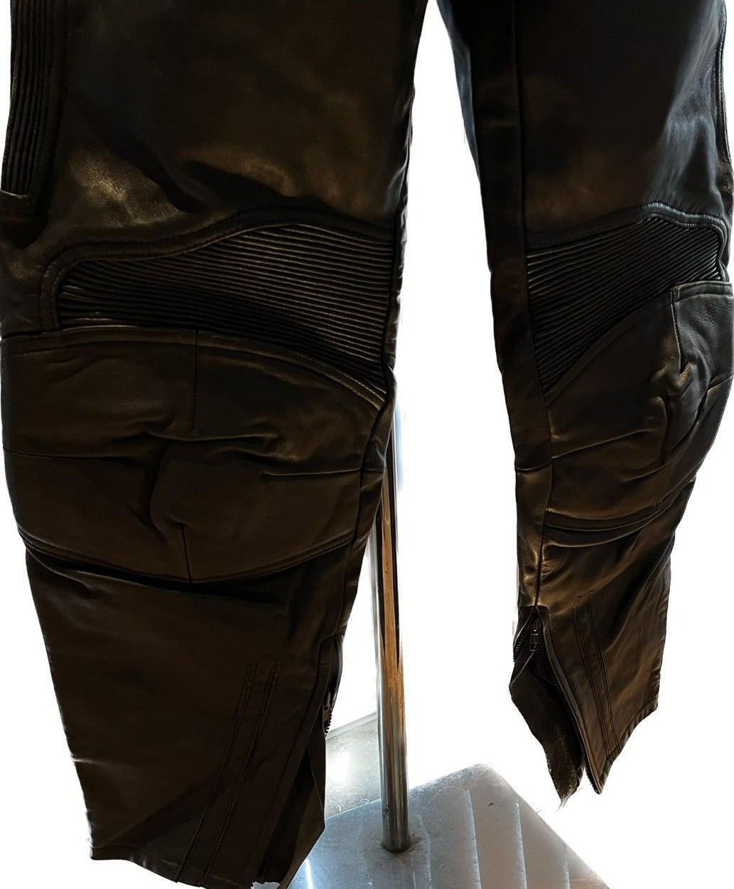 Richa Black Leather Trousers - Size W36 - Pre-loved