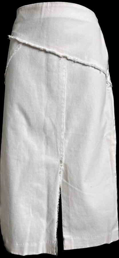 Whistles White Midi Skirt - Size UK16 - NEW with Tags