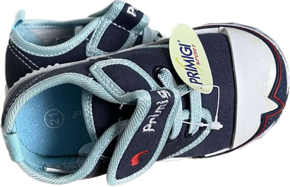 Primigi Blue & White Play Shoes size EU21 UK4.5 Infant NEW in Box