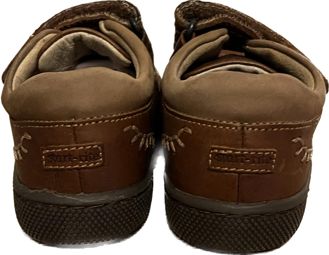 Start-rite Brown CADDY Shoes size UK7.5F  Infant  NEW with Box