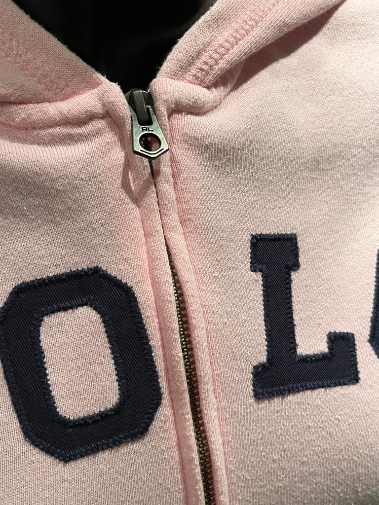 Polo Pink Hoodie Size L - Pre-loved