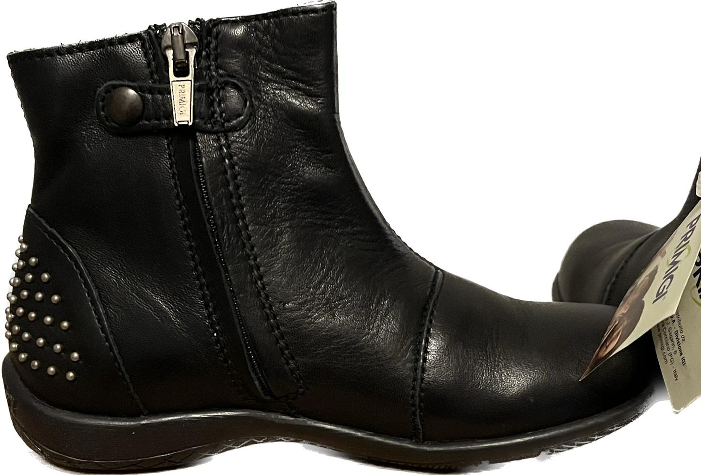 Primigi Black BRIDG Leather Boots size UK10.5 Child  NEW