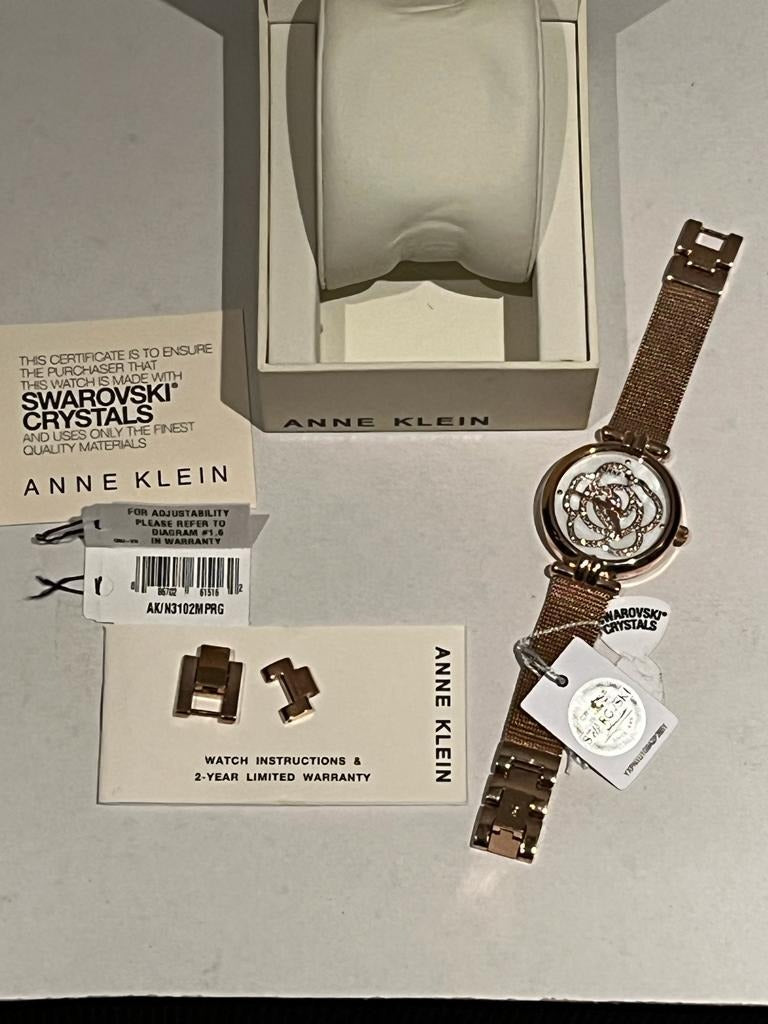 Anne Klein Swarovski  crystal Watch - New