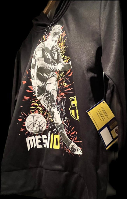 Messi - Barcelona FC - Black Hoodie size M  - NEW with Tags
