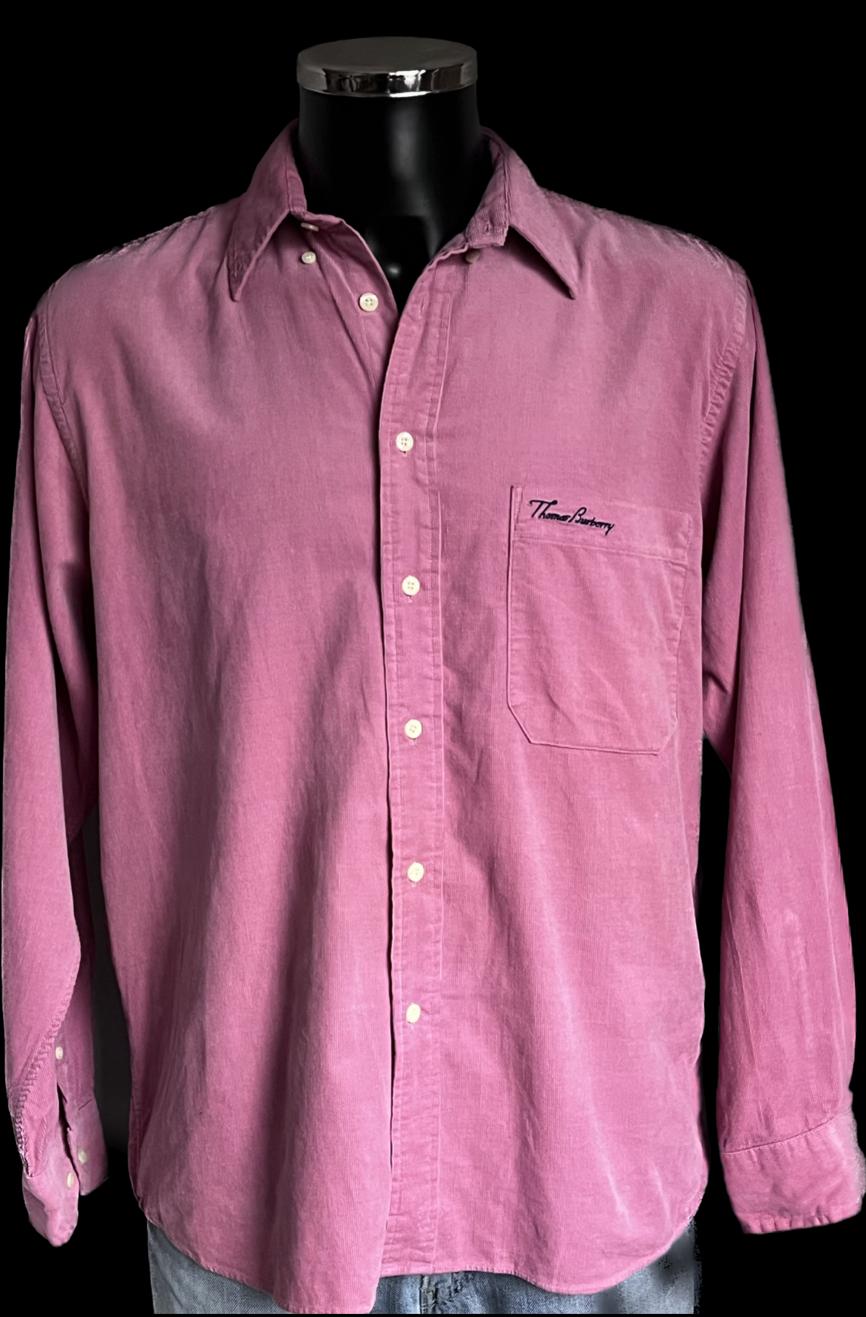 Thomas Burberry Vintage  Pink Shirt - size M - Pre-loved