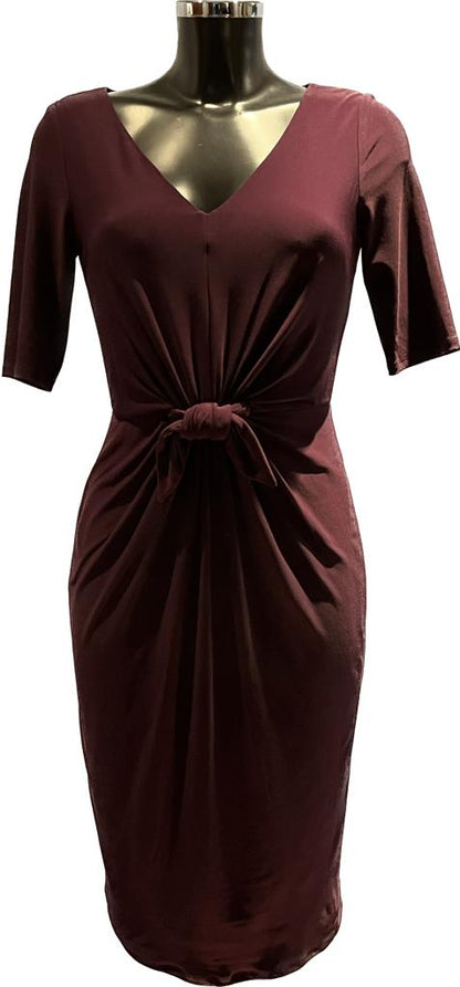 Lauren Burgundy Dress  - size 4 UK 10 -  Pre-loved