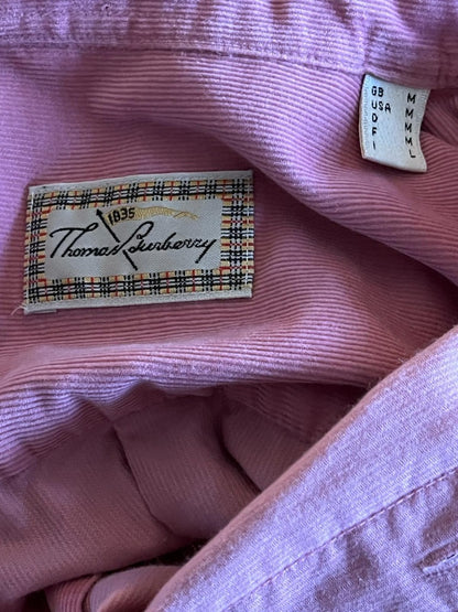 Thomas Burberry Vintage  Pink Shirt - size M - Pre-loved