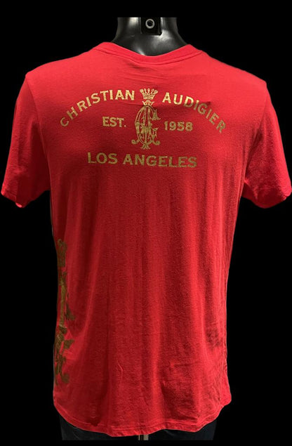 Christian Audigier Red T-shirt - NEW with Tags