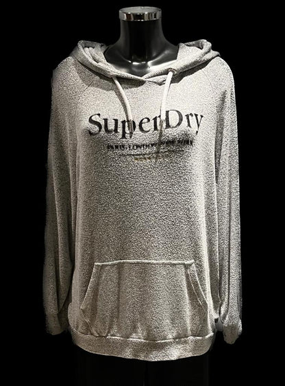 SuperDry Grey Hoodie size UK14  pre-loved