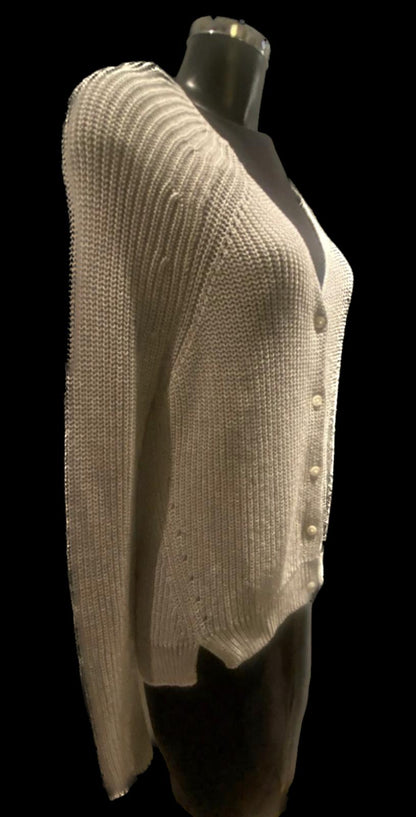 Armani Exchange  grey Cardigan size UK L - Pre-loved