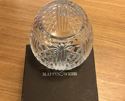 Mappin & Webb Crystal cut Rose Bowl