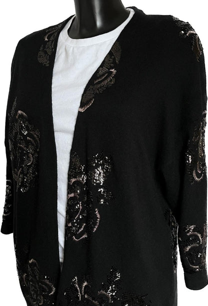 Monsoon Black Cardigan size L- NEW with Tags