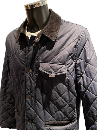 Ben Sherman Quilted Navy Jacket Size XL - Pre-loved