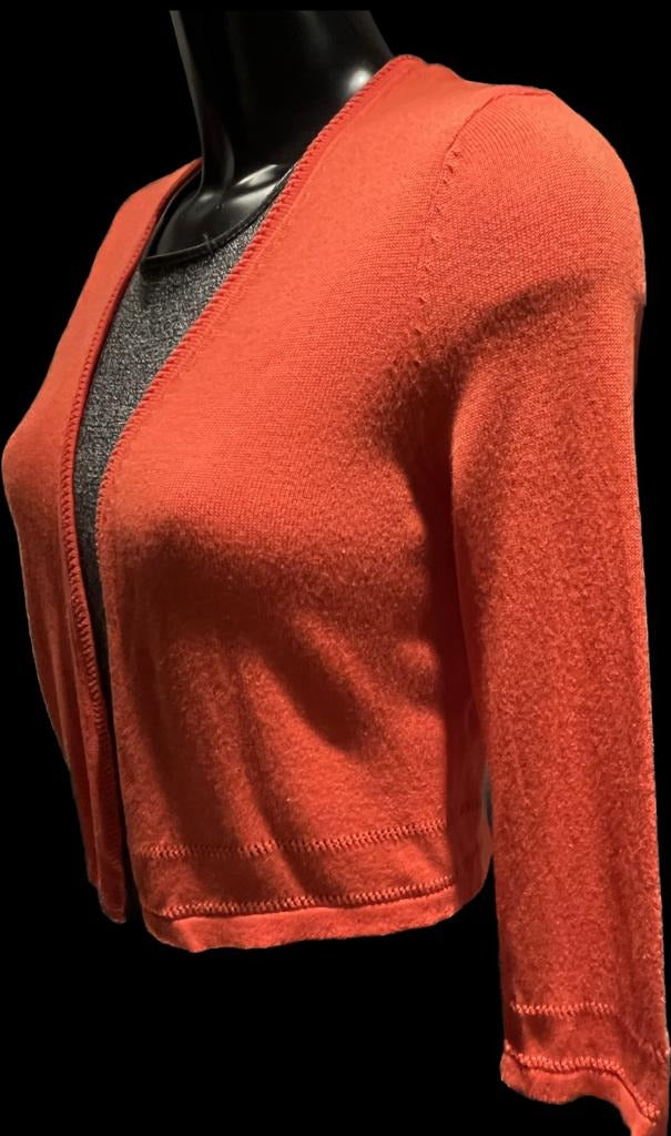 Monsoon Orange Cardigan size  S - NEW with Tags