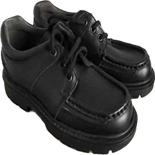 Start-Rite Granite Black Leather Shoes size UK13E. NEW in box