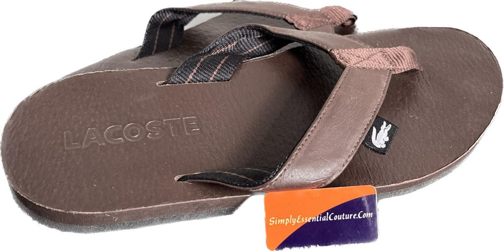 Lacoste Brown Toe-Posts