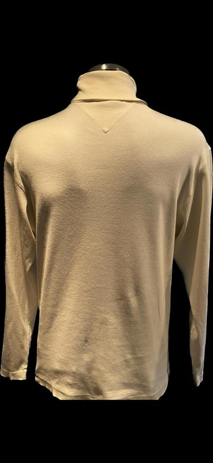 Vintage Hilfiger Cream Sweater - size XL - Pre-loved