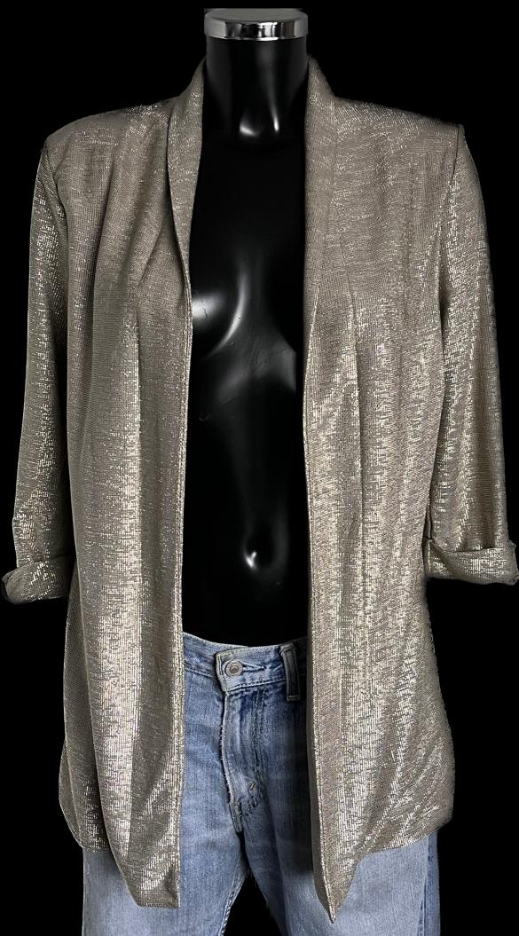 H&M Gold Sparkly Jacket - size UK14 - New with Tags