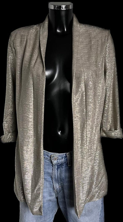 H&M Gold Sparkly Jacket - size UK14 - New with Tags