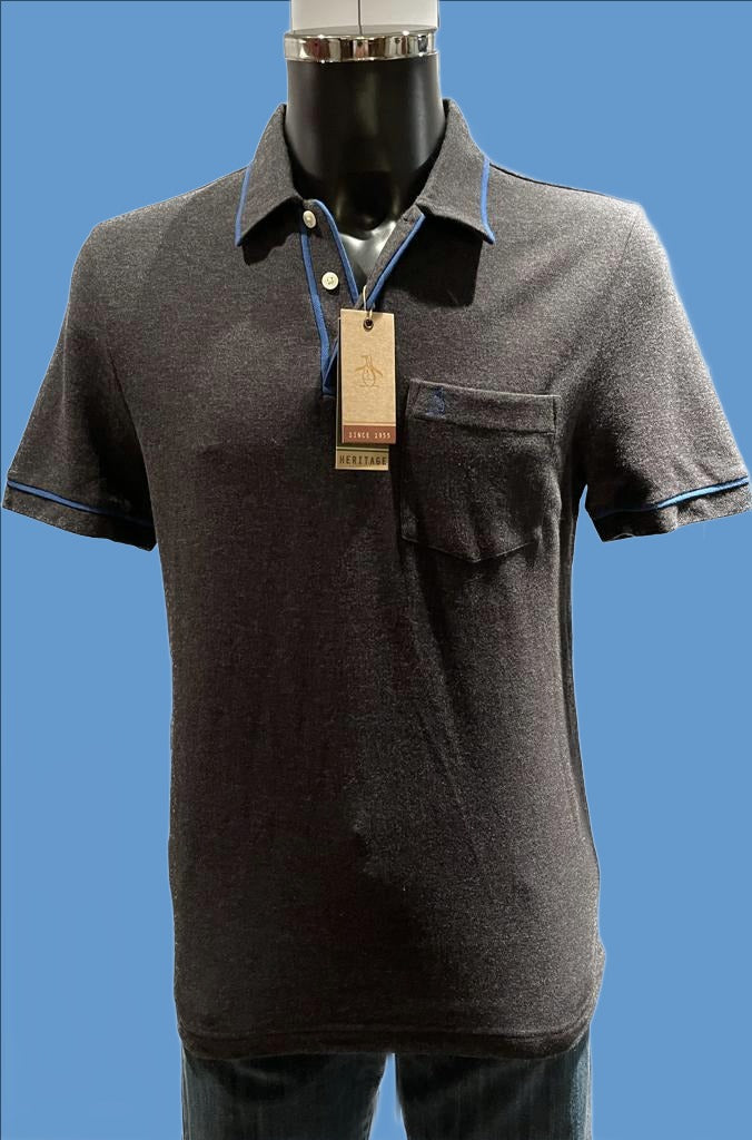 Penguin Grey Polo shirt size M - BNWT