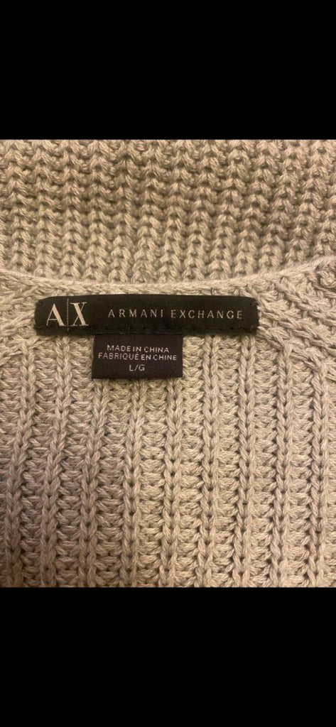 Armani Exchange  grey Cardigan size UK L - Pre-loved