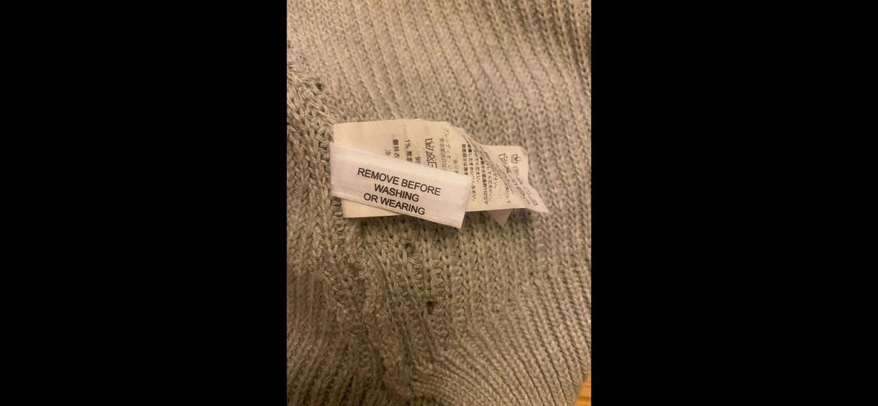 Armani Exchange  grey Cardigan size UK L - Pre-loved