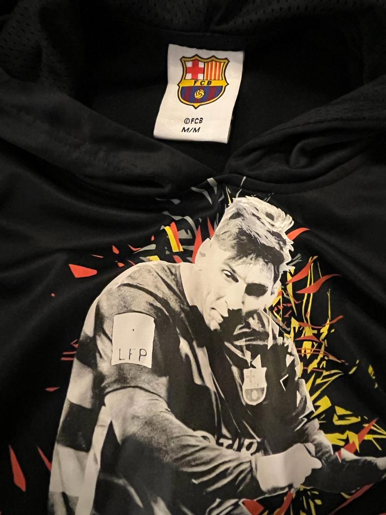 Messi - Barcelona FC - Black Hoodie size M  - NEW with Tags