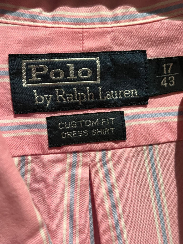 Polo by Ralph Lauren  Pink Shirt - Size 17" Collar - Pre-loved