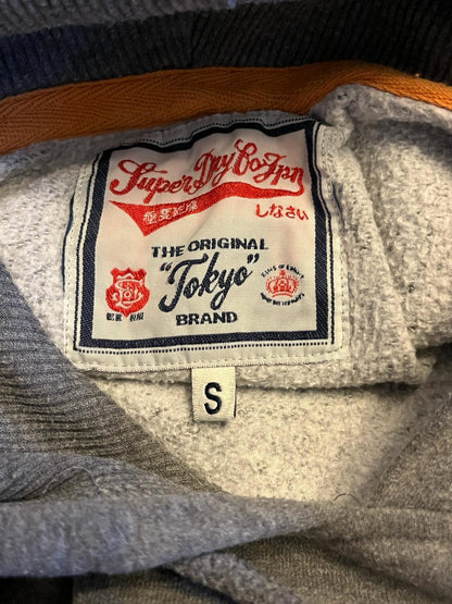 SuperDry Grey & Orange Hoodie size S -  Pre-loved