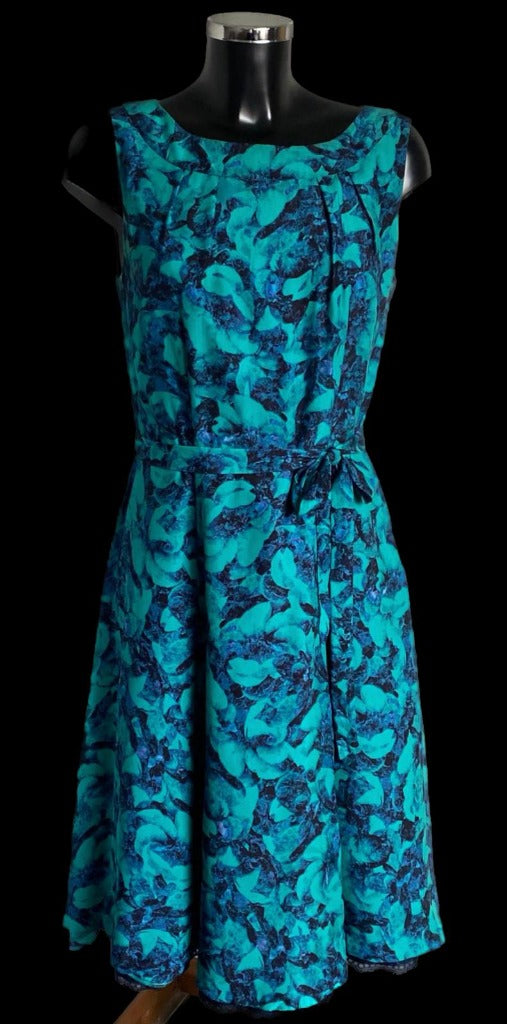 Laura Ashley Silk Dress size UK12 Pre-loved