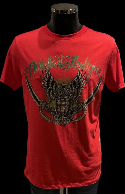 Christian Audigier Red T-shirt - NEW with Tags